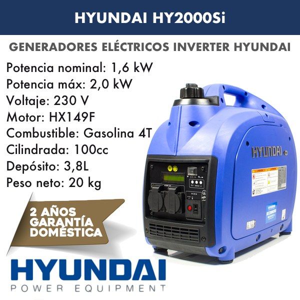 generador inverter Hyundai HY2000Si