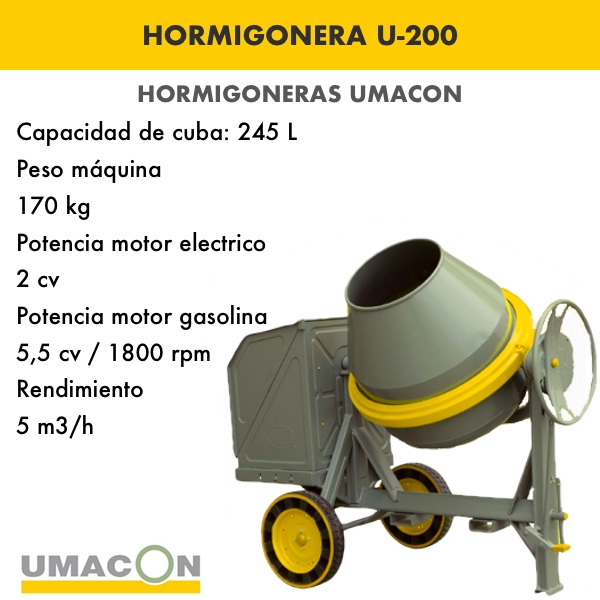 Hormigonera-Umacon-U-200-