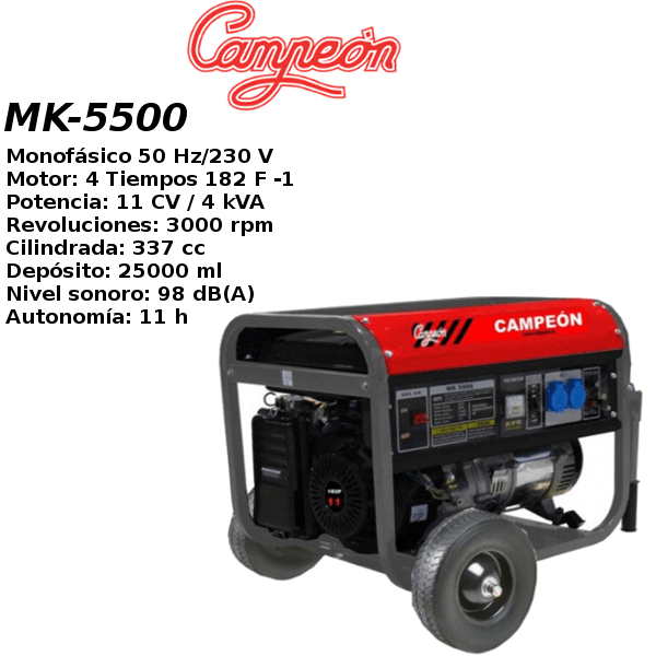 generador eléctrico Campeón MK-5500