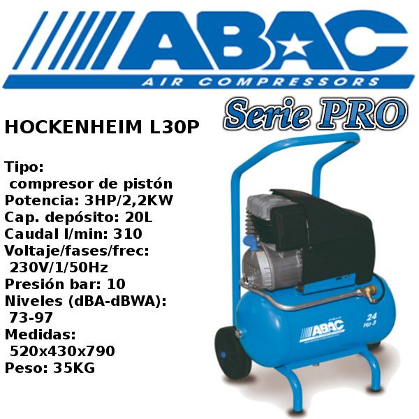 Compresor de aire Abac Hockenheim L30P